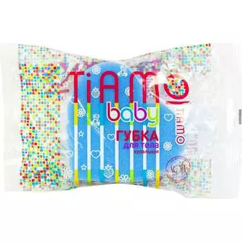 Губка для тела TIAMO Baby СЕРДЕЧКО 7741