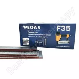 Гвозди Pegas pneumatic F35 1.05х1.25 мм 35 мм (5000 шт.) 1207