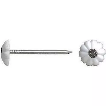 Гвозди с декоративной шляпкой Tech-Krep белая (80 шт.) 106219