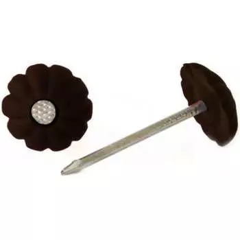 Гвозди с декоративной шляпкой Tech-Krep темно-коричневая (80 шт.) 106221