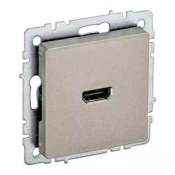 Hdmi-розетка IEK Brite рhdmi-0-брш BR-H10-K37