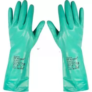 Химическистойкие перчатки ЗТ Изумруд размер 10 807010