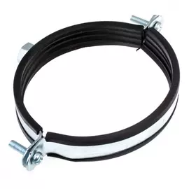 Хомут с винтовым креплением waterline с резин. уплотн. 4 110-115 мм белый цинк 1 шт 245180