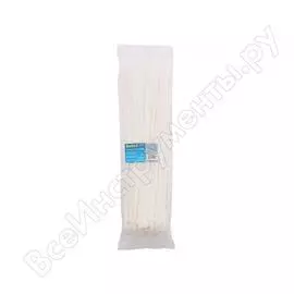 Нейлоновый хомут стяжка dollex 4,8 х 350 мм, уп. 100 шт., белый sn-536