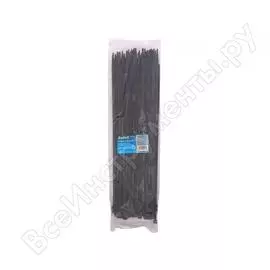 Хомут стяжка dollex 4,8х350, нейлоновая, уп. 100 шт. черный sn-535