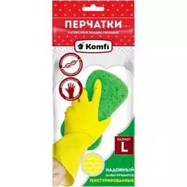 Хозяйственные латексные перчатки Komfi 126932