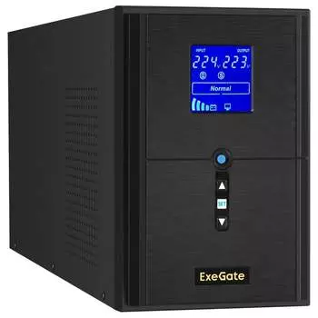 Ибп для котла ExeGate SineTower SZ-2000.LCD.AVR.3SH.1C13.USB 295989