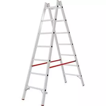 Индустриальная двухсторонняя алюминиевая стремянка Новая Высота NV5123 5123207