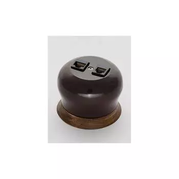 Информационная двойная розетка Bironi B2-302-020/18