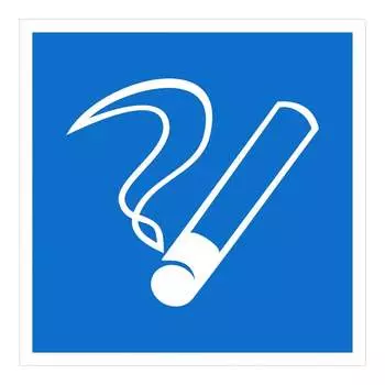 Информационная наклейка REXANT Место курения 56-0032