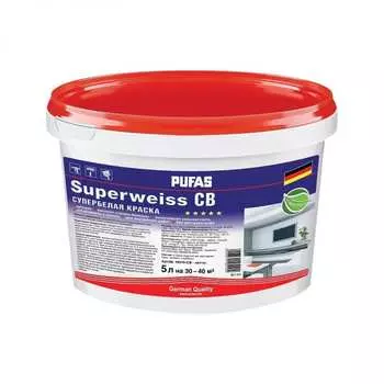 Интерьерная моющаяся краска Pufas SUPERWEISS тов-042469
