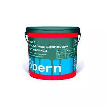 Интерьерная влагостойкая краска Obern 17549