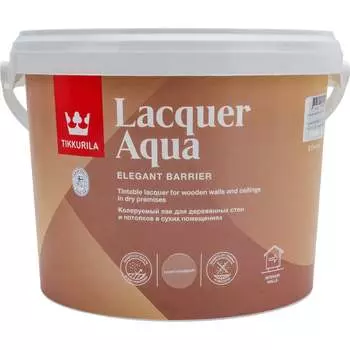 Интерьерный антисептирующий защитный лак Tikkurila EURO LACQUER AQUA 700001140