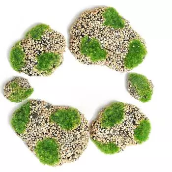 Искусственный мох с каменной крошкой Greengo Камни 4488260