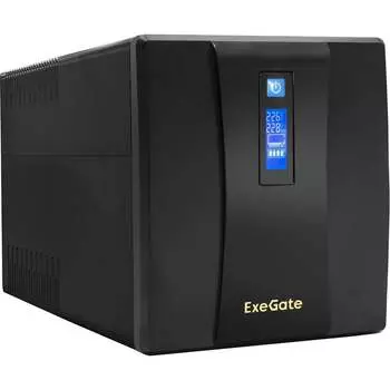 Источник бесперебойного питания ExeGate SpecialPro Smart LLB-1500.LCD.AVR.EURO.RJ.USB 212520