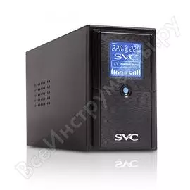 Источник бесперебойного питания svc ибп л-и 800ва/480вт v-800-l-lcd