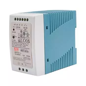 Источник питания Mean Well MDR-100-24 Т00270784