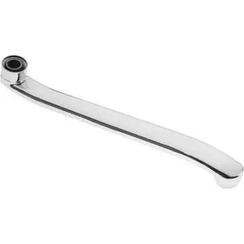 Изогнутый излив для смесителя Zein нержавеющая сталь, 30 см, аэратор пластик 5149020