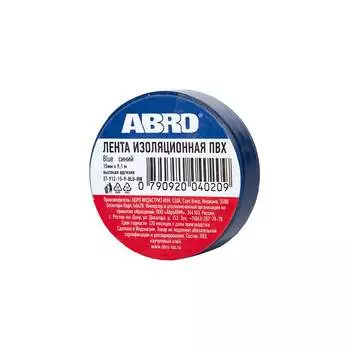 Изолента ABRO ET-912-15-9-BLU-RW