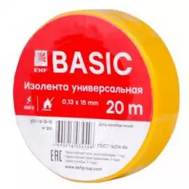 Изолента общего применения EKF plc-iz-b-y