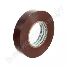 Изолента пвх haupa цвет коричневый, шир.15мм, длина 20 м, d 74 мм 263838