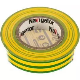 Изолента пвх Navigator NIT-B15-20/YG 71108