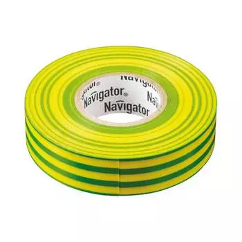 Изолента пвх Navigator NIT-A19-20/YG 71115