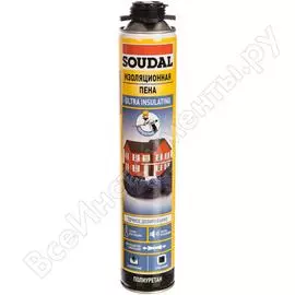 Изоляционная пистолетная монтажная пена Soudal