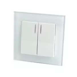 Электрический двухклавишный выключатель STEKKER