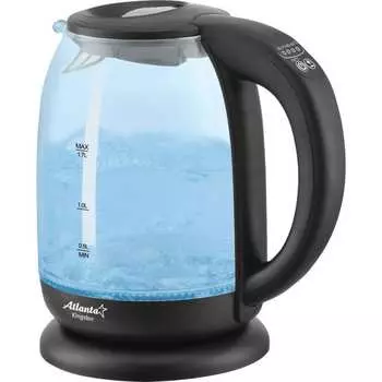 Электрический стеклянный чайник Atlanta ATH-2532 black