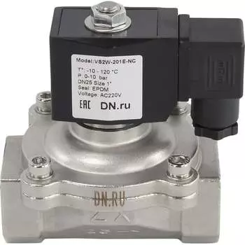 Электромагнитный соленоидный двухходовой клапан DN.ru VS2W-201E-NC D130-00534