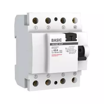 Электронное устройство защитного отключения EKF ВД-40 Basic elcb-4-40-100e-sim