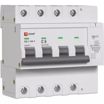 Электронный дифференциальный автомат EKF АД-4 PROxima DA4-6-06-10-pro