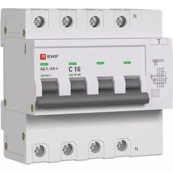 Электронный дифференциальный автомат EKF АД-4 PROxima DA4-6-16-10-pro