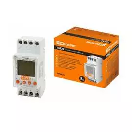 Таймер TDM ELECTRIC ТЭ822-2кан-1мин/7дн-44on/off-16А-DIN SQ1503-0003