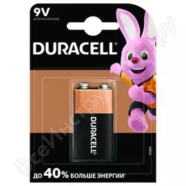 Батарейка Duracell 6LR61-1BL /6LF22-1BL/6LP3146 00000754