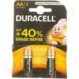 Элемент питания duracell lr6-2bl basic 2шт б0014044