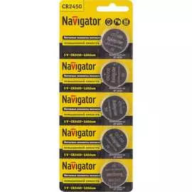 Элемент питания Navigator 94 766 NBT-CR2450-BP5 94766