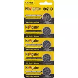 Элемент питания Navigator 94 764 NBT-CR2025-BP5 94764