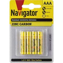 Элемент питания Navigator 94 767 NBT-NS-R03-BP4 94767