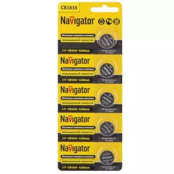 Элемент питания Navigator NBT-CR1616-BP5 94779