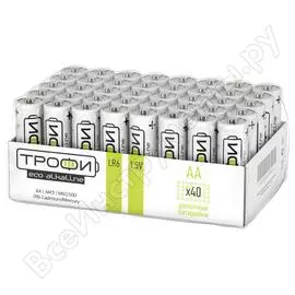 Батарейка ТРОФИ LR6-40 bulk ECO Б0027815