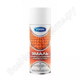 Эмаль для металлочерепицы и профнастила astrohim vixen vx-43003 ral аэрозоль, рубиново-красн. 52716