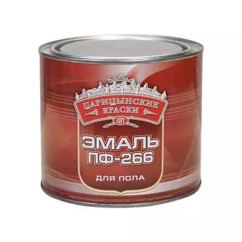 Эмаль для пола Царицынские краски ПФ 266, красно-коричневый, 1.9 кг 16325