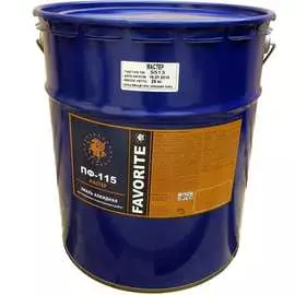 Эмаль фаворит пф-115 белая 25 кг мастер гост 6465-76 91732