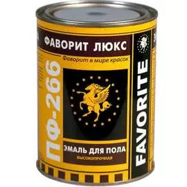 Эмаль фаворит пф-266 красно-коричневая 0,9 кг 77223