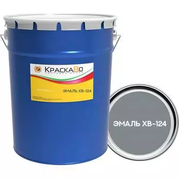 Эмаль Москвичка ХВ-124 СЕРАЯ 20кг. 4620105772419