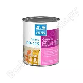 Эмаль ленинградские краски оптимум пф-115 красно-коричневая 0,9 кг 19064