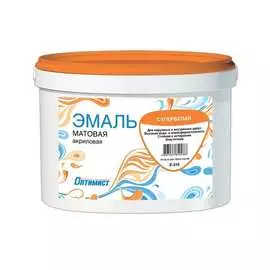 Эмаль ОПТИМИСТ матовая, 3 кг 00-00001506