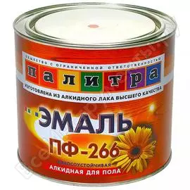 Эмаль палитра красно-коричневая пф-266 2.7 кг 4610001251484